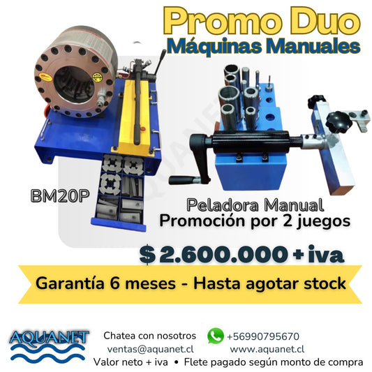DUO:  BM20P y PELADORA MANUAL