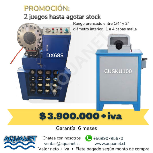 PACK DUO: Prensadora DX68 S Y Cortadora CUSKU100 220 v