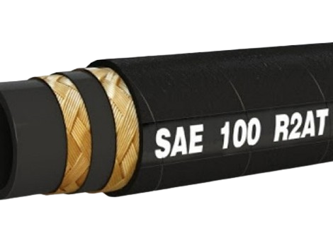 Rollo de 50 mts Manguera Hidraulica SAE100 R2AT dos mallas 1"