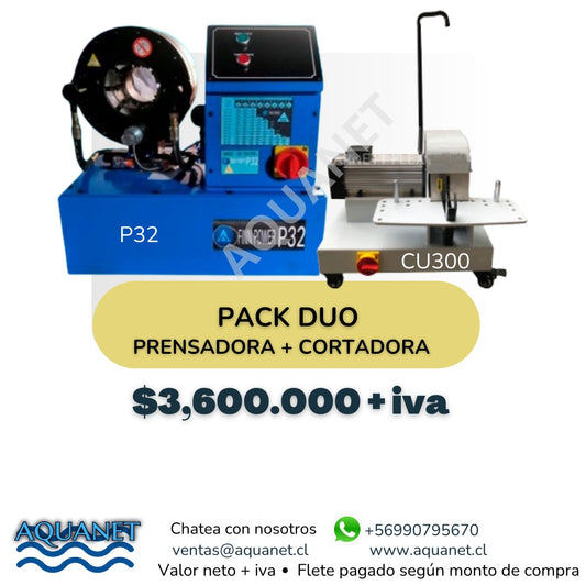 Pack Duo Prensadora P32Finn  Y Cortadora  CU300 220 v