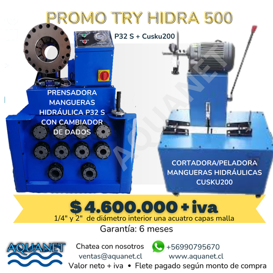 DUO: PRENSADORA P32S Y CORTADORA CUSKU200